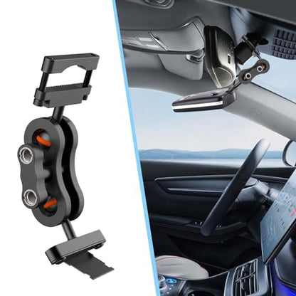 Radar Detector Rearview Mirror Rod Mount and Radar Power Cord Hardwired Kit