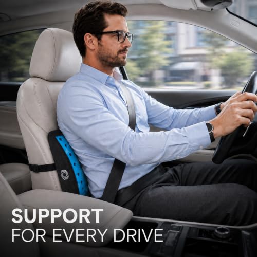 Memory Foam Lumbar Support Pillow for Office Chair