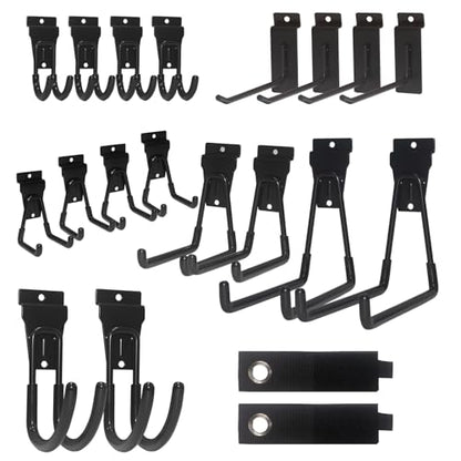 20 PCS Slatwall Accessories Kit for Garage Rooms Shops Storage Organizing Display