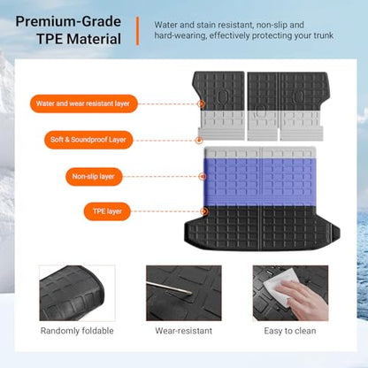 Cargo Mat & Backrest Mats Compatible with 2022
