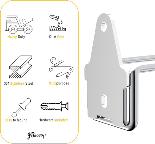 4 Stainless Steel 304 Garage Hooks