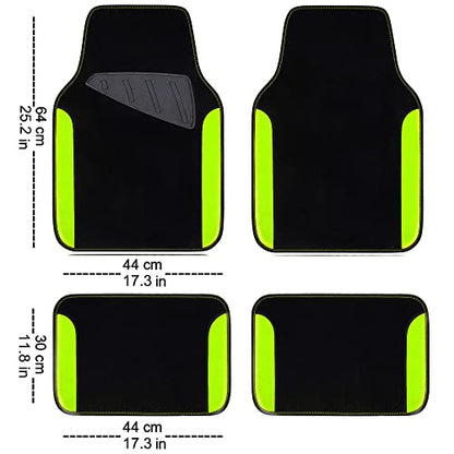 Fluorescent Leather & Waterproof Car Carpet Floor Mats
