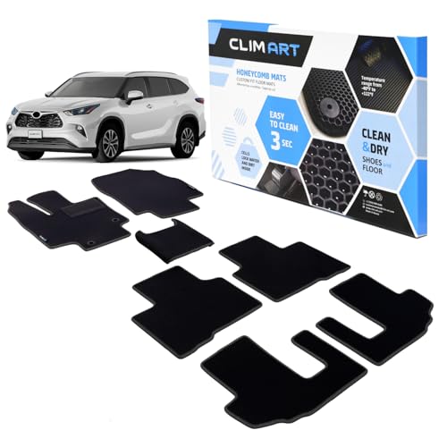 All Weather Car Floor Mats Compatible with Toyota Highlander 2020