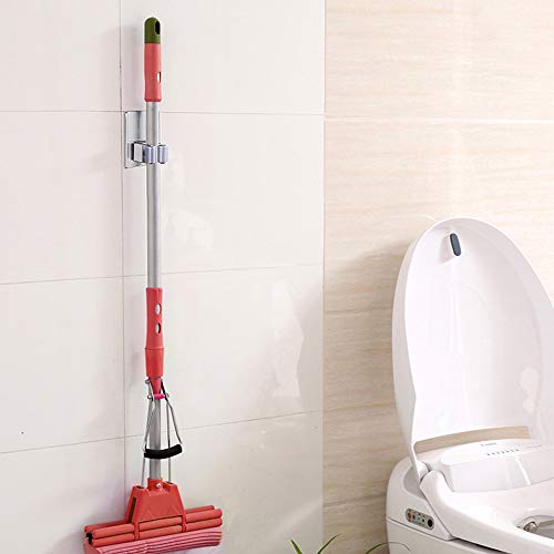 2 Pack Stainless Steel Mop Broom Holder Organizer (2 Count)