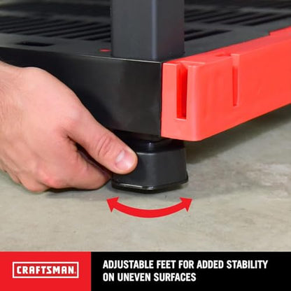 Craftsman 5 Tier Heavy Duty Plastic Storage Shelves