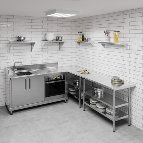 10 in. x 30 in. Stainless Steel Wall Mount Shelf