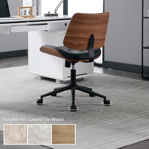 Armless Home Office Chair in Button Style