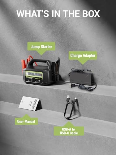12V 24V Car Battery Jump Starter 6000A Heavy Duty Truck Jump Box