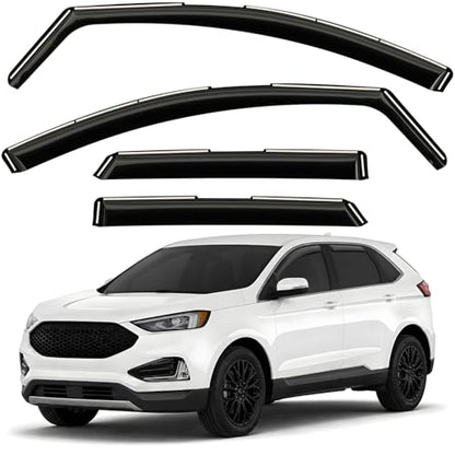 Window Deflectors Smoke Tinted in (4 Count)