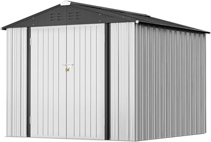 8x6FT Outdoor Storage Shed Utility Tool Shed