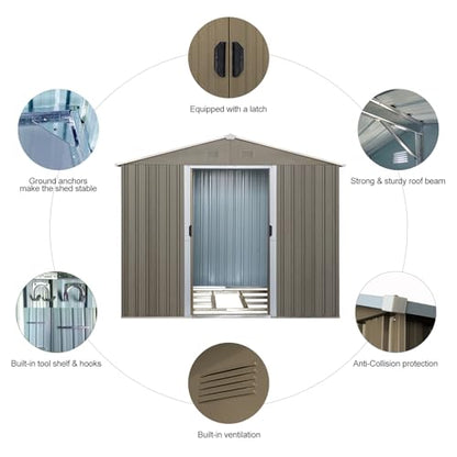 6x8 FT Outdoor Storage Shed