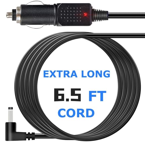 12V Power Cord for Cobra Whistler Radar Detector 6.5ft