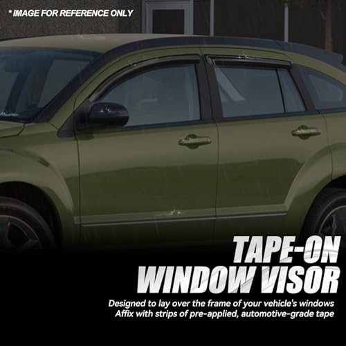 4PCS Tape On Window Visors for 2007