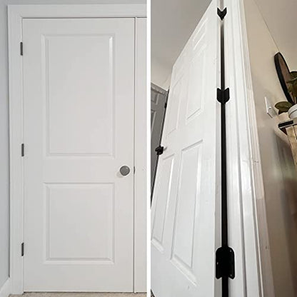 Rounded Matte Black Door Hinges 3.5 Inch 5 (30 Count)