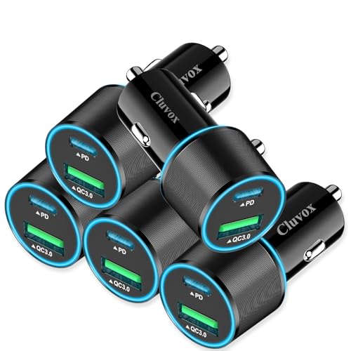 5 Pack 38W USB C Car Charger (5 Count)