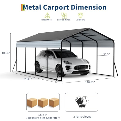 12x20 FT Metal Carport