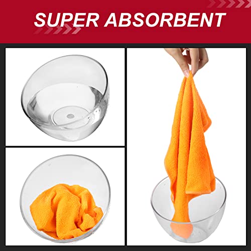 200 Pcs Microfiber Cleaning Cloth 16x16 Inch Microfiber Towels for Car Ultra Absorbent Cleaning Rags Reusable Lint Free Streak Free Detailing Towel for Car Washing Drying Dusting
