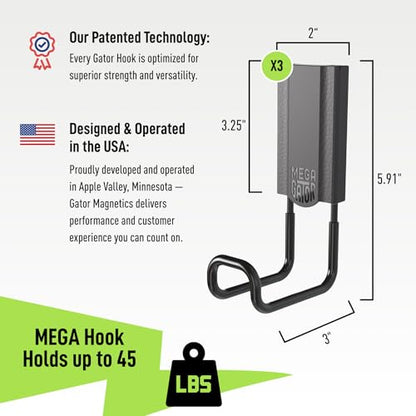 MEGA 3 in Closed Hooks