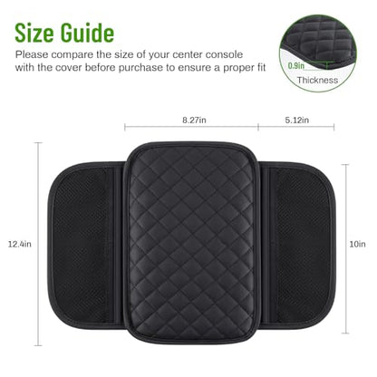 Car Center Console Cover with 6 Storage Pockets