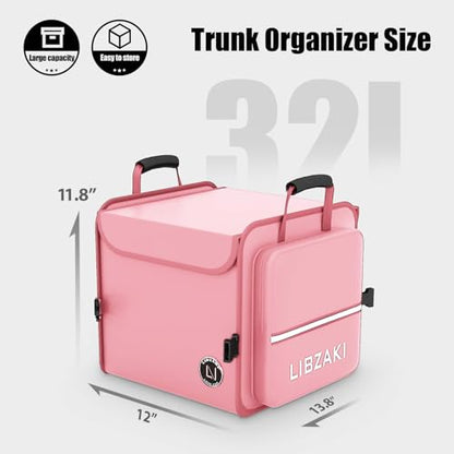 LIBZAKI Car Trunk Storage Organizer