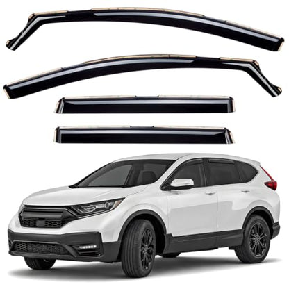 Window Deflectors Smoke Tinted in (4 Count)
