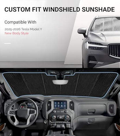 Windshield Sunshade for Tesla Model Y 2025