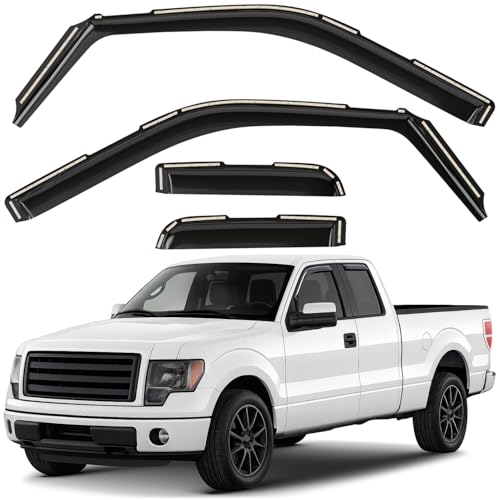 Window Deflectors Smoke Tinted in (4 Count)