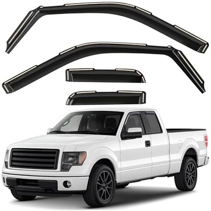 Window Deflectors Smoke Tinted in (4 Count)