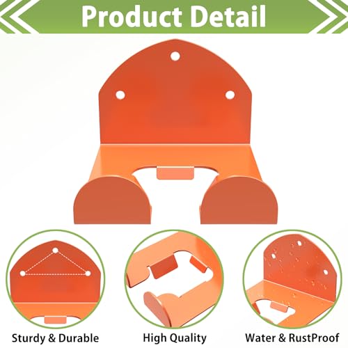 Trimmer Rack Wall Mount Heavy Duty Weedeater Hanger for Garage Wall Bracket Garage Organizer Weed Eater Hanger for Grass Trimmer (3 Count)