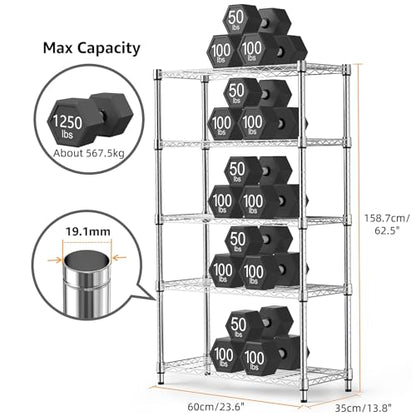 1250 lbs Steel Heavy Duty 5