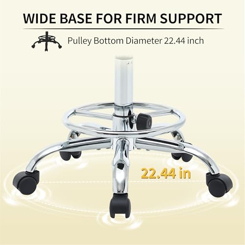 Rolling Stool with Back
