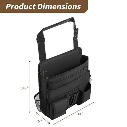Car Front Seat Organizer for Paperwork File Laptop Mobile Office