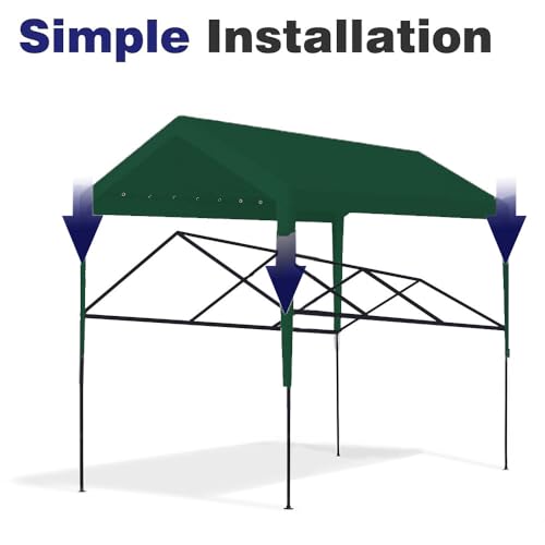 10 x 20 FT Carport Replacement Cover (192 Ounce)