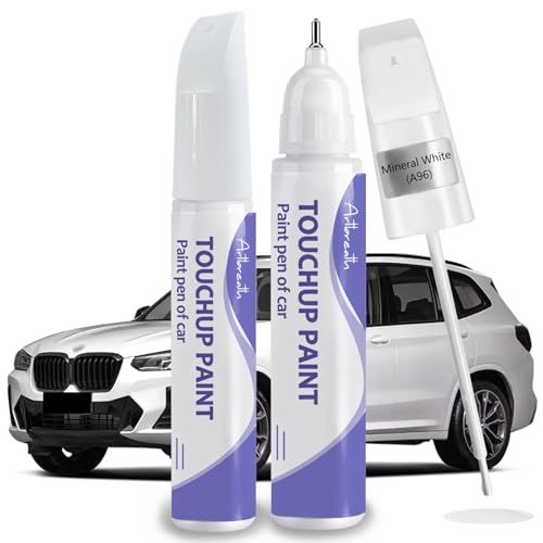 Mineral White A96 Touch Up Paint for BMW OEM Color Match Car Paint Pen