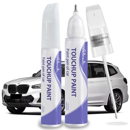 Mineral White A96 Touch Up Paint for BMW OEM Color Match Car Paint Pen