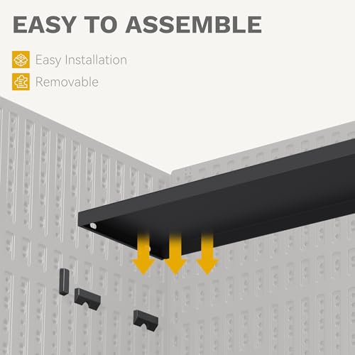 2 Pack Metal Storage Shed Shelves (2 Count)