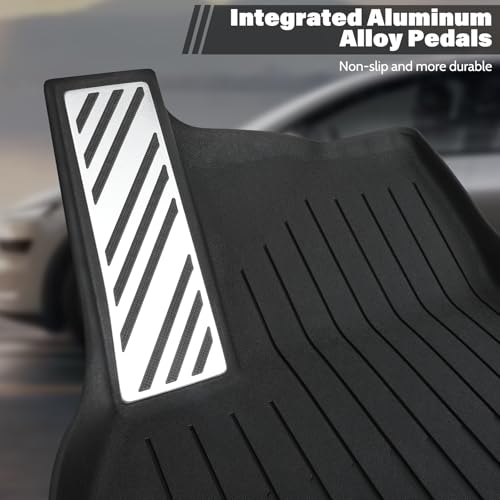 TPE Floor Mats fit for Tesla Model Y Juniper 2026 2025 All Weather TPE Cargo Liner Cargo Trunk Accessories and Cargo Trunk Mats Front Rear Cargo Mat Full Set