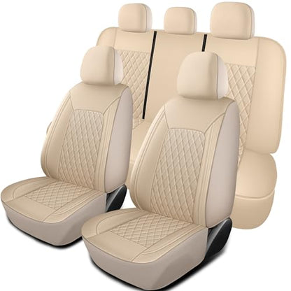 Faux Leather Full Set Car Seat Covers