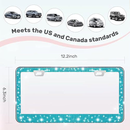 2 Pack License Plate Frames for Women