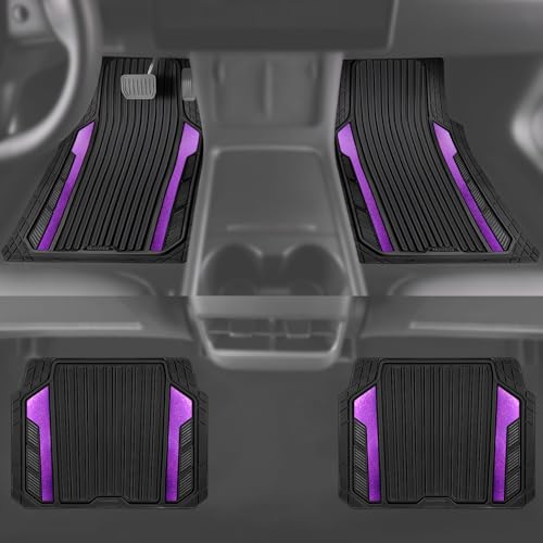 Heavy Duty Rubber Car Mats Metallic