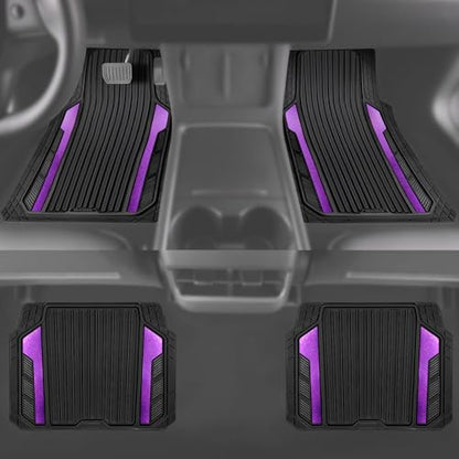 Heavy Duty Rubber Car Mats Metallic