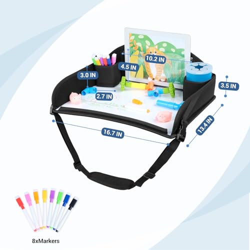 Kids Travel Tray for Toddler Car Seat (16 Ounce)