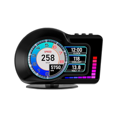 Head Up Display HUD F16 with OBD2 + GPS Dual System Digtial Speedometer