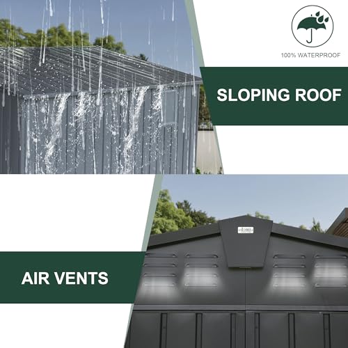 Domi Outdoor Storage Shed 11' x 9'