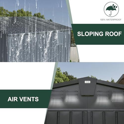 Domi Outdoor Storage Shed 11' x 9'