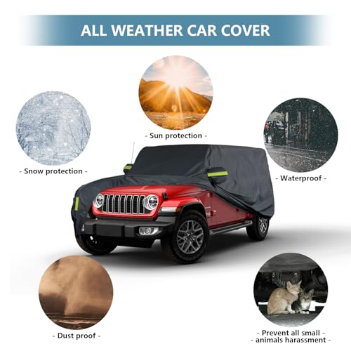 Heavy Duty Waterproof Cover Fit for Jeep Wrangler 4 Door JK JL 2006