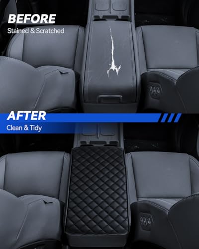 Santa Fe Armrest Cover for 2024 2025 2026 Hyundai Santa Fe MX5 Accessories Center Console Middle Lid Pad Protector for Car Elbow Rest