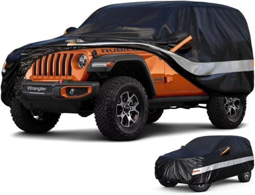 10 Layers Car Cover Custom Fit for Jeep Wrangler 2Door 2dr