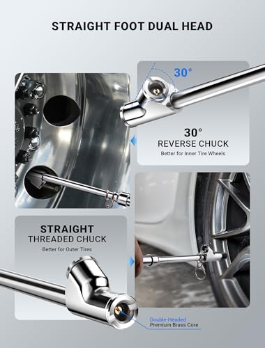 Dual Head Tire Pressure Gauge