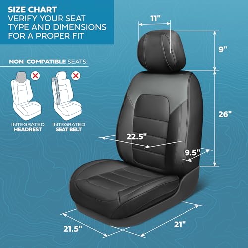 Curated Slate Ridge Leather Seat Covers for Cars & SUVs